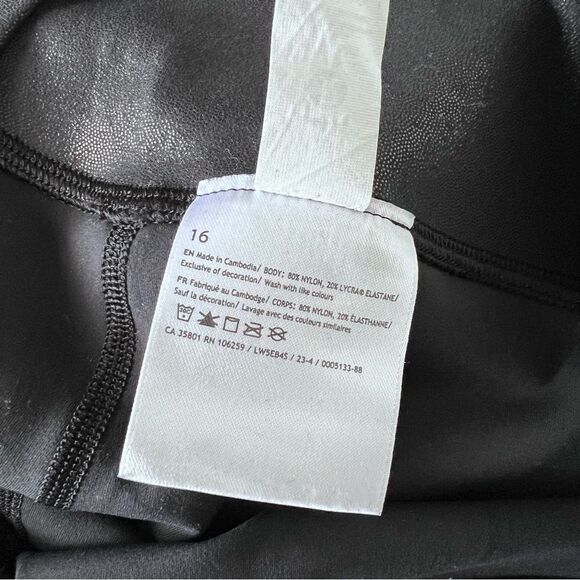 Lululemon Align High-Rise Pant 25" *Shine black womens size 16 - Picture 7 of 7